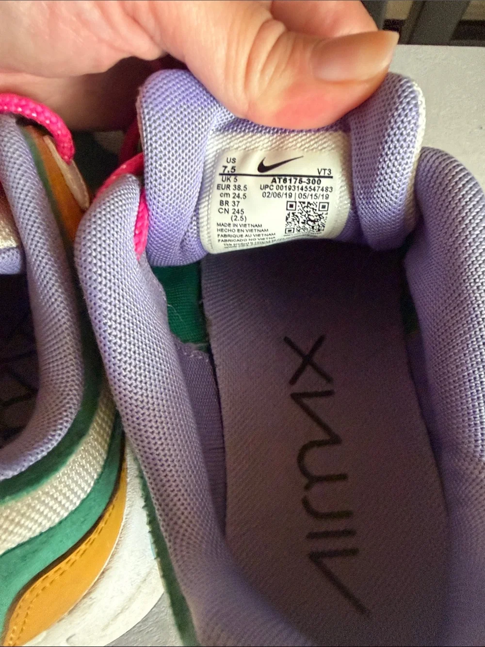 Nike Air Max 200 Sneakers - Purple, Green & Yellow